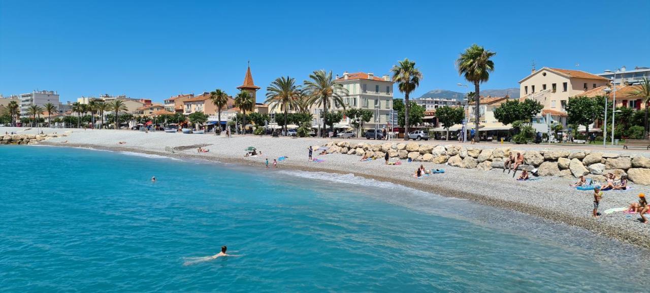 Studio De La Plage - Mer, Terrasse Et Garage Cagnes-sur-Mer Exterior foto